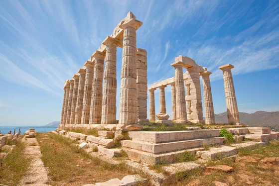 Stunning vibrant travel photo of the ruins of Poseidon's temple, close to Athens, Greece. NightOwl Media, Corporate Photography. Photographer based in Pretoria & Johannesburg, Gauteng, South Africa. Videographer, Marketing, Incentive.
